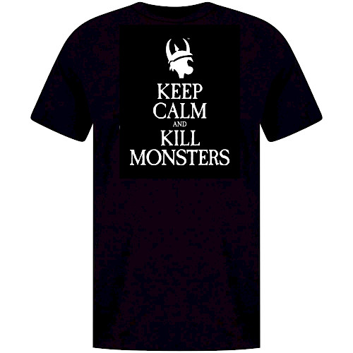 Keep Calm and Kill Monsters T-shirt cover