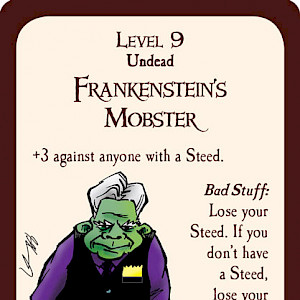 Frankenstein's Mobster Munchkin Promo Card cover