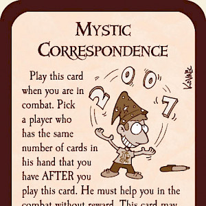 Mystic Correspondence Munchkin Promo Card cover