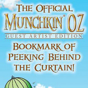 The Official Munchkin Oz Guest Artist Edition Bookmark of Peeking Behind the Curtain! cover