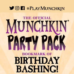 The Official Munchkin Party Pack Bookmark of Birthday Bashing! cover