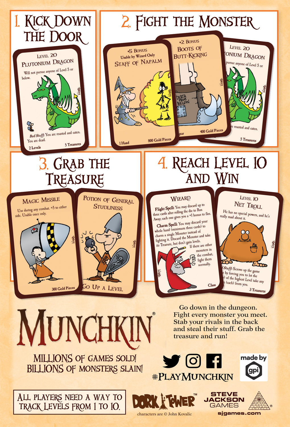 MUNCHKIN COLOR CARD GAME 