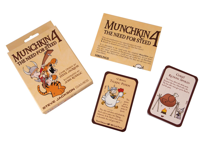 MUNCHKIN EXPANSION 4 NEED FOR STEED CARD GAME 