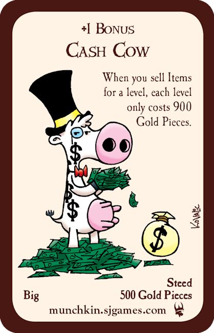 Cash Cow Munchkin Card