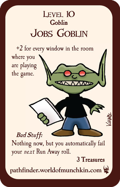 DEUTSCH Munchkin Jobs Goblin Promo Card NEU Pegasus Spiele 