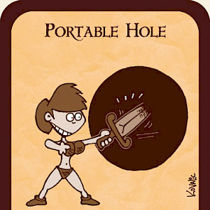 Portable Hole Munchkin Promo Card cover