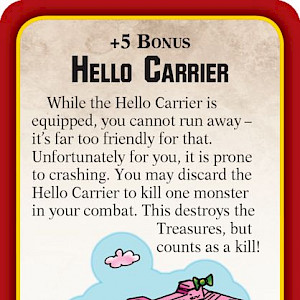 Hello Carrier Munchkin Apocalypse Promo Card cover
