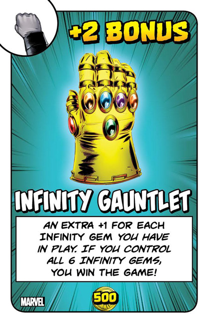 Marvel Munchkin Infinity Gauntlet Card