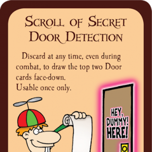 Scroll of Secret Door Detection Munchkin Promo Card cover