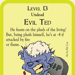 Evil Ted Munchkin Cthulhu Promo Card cover