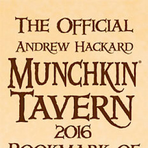 The Official Andrew Hackard Munchkin Tavern 2016 Bookmark of Editorial Oversight! cover