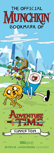 SJG The Official Munchkin Bookmark of Adventure Time Summer 2014 Promotional