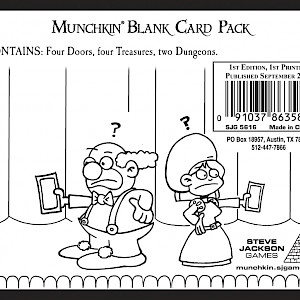 Munchkin Blank Card Pack cover