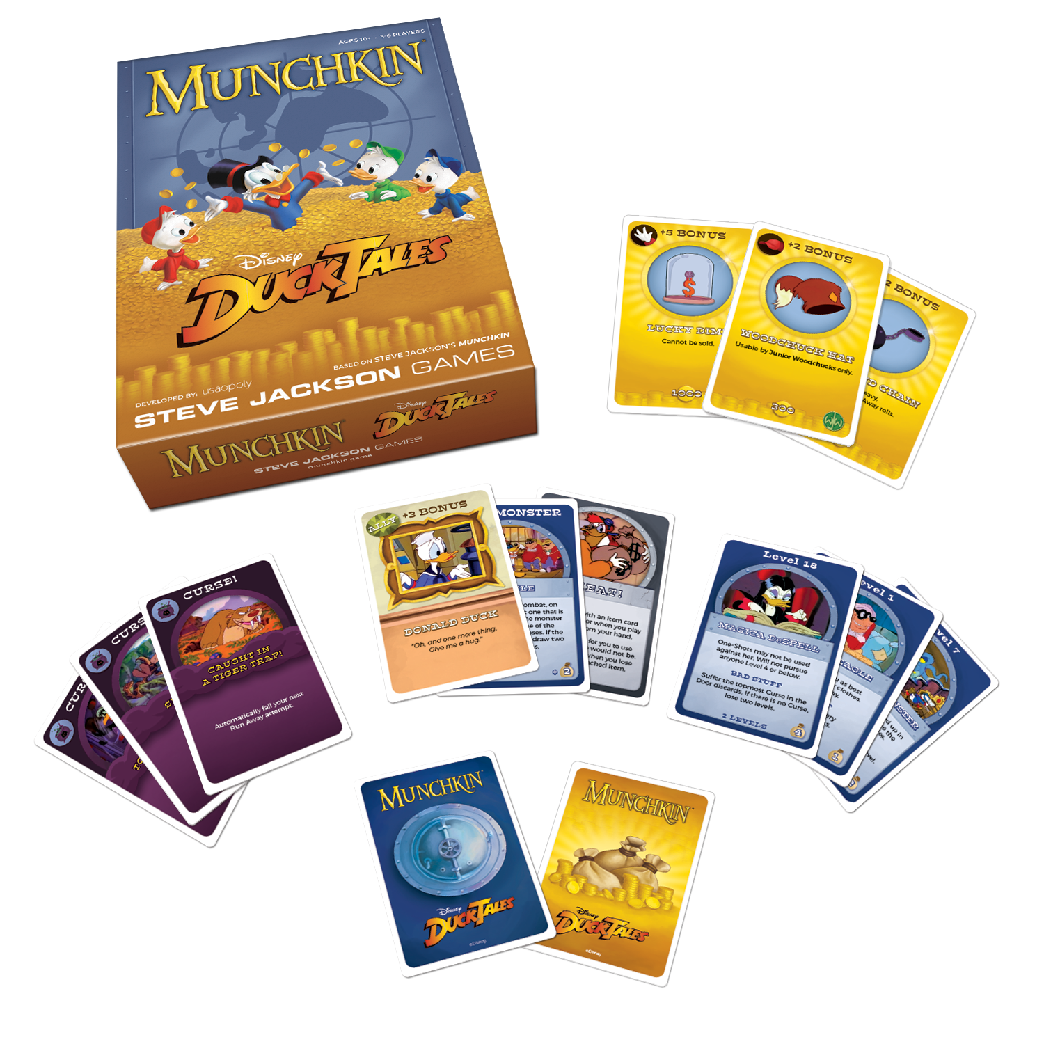 Munchkin Disney DuckTales Card Game Steve Jackson Games MU004577 Duck Tales 
