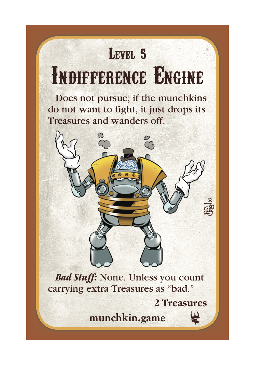Indifference Engine Munchkin Steampunk Promo Card