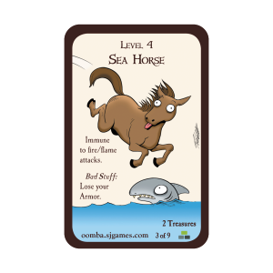 Sea Horse Munchkin Promo Card cover